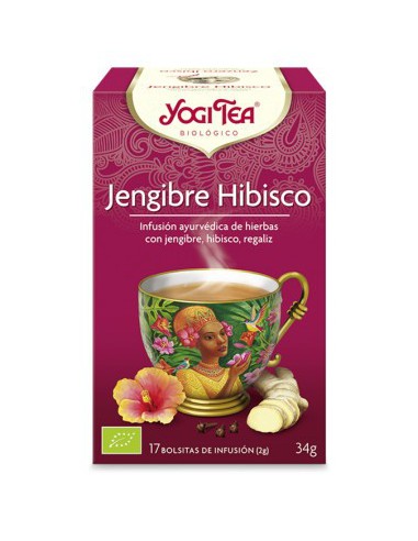 Yogi Tea Jengibre Hibisco bolsitas