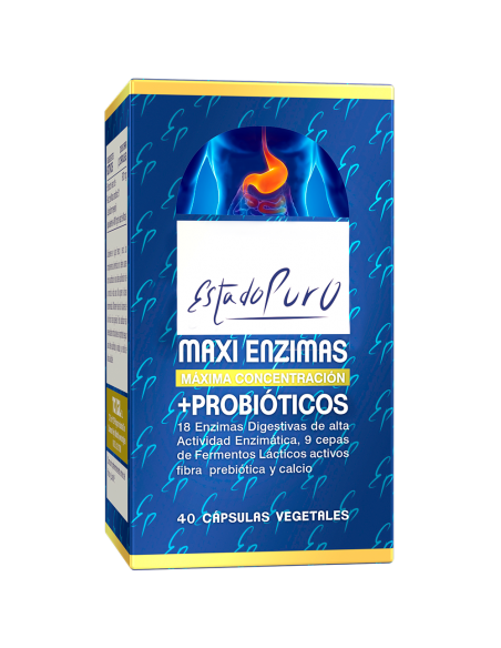 Maxi enzimas con Probióticos 40 cps Estado Puro Tongil