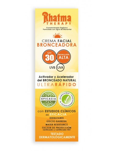 Crema Facial Bronceadora SPF 30 Rhatma