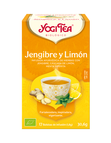 Yogi Tea Jengibre y Limon Bolsitas