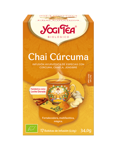 Yogi Tea Chai Cúrcuma bolsitas