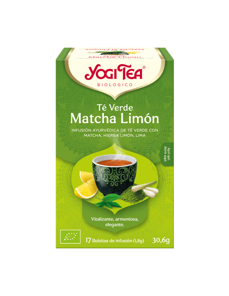 Yogi Tea Te verde Matcha Limón Bolsitas
