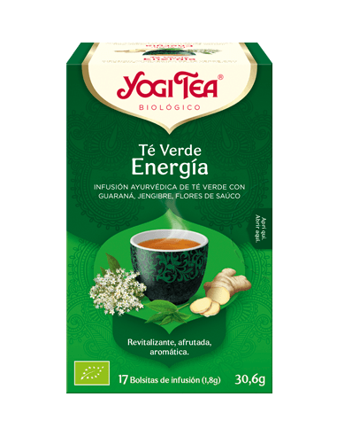 Yogi Tea Te Verde Energía bolsitas
