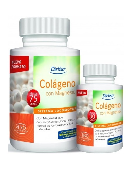 Colágeno con Magnesio 180 Comprimidos Dietisa