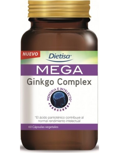 Mega Ginkgo Complex 60 cápsulas Dietisa