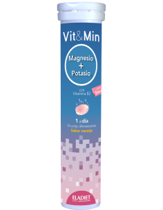 Vit&Min Magnesio + Potasio Eladiet 14 comprimidos efervescentes