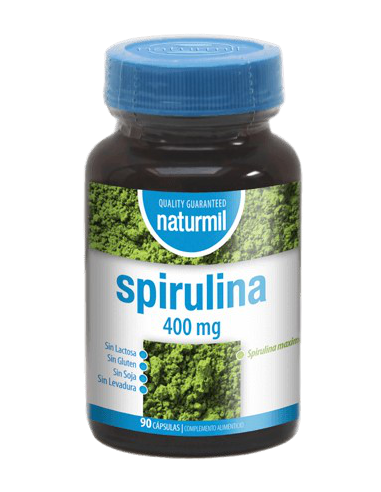 Spirulina Naturmil 400 mg Dietmed 90 cápsulas