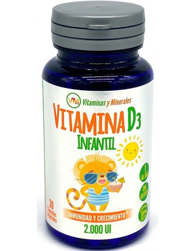 Vitamina D3 Infantil 30 cápsulas Ynsadiet
