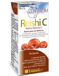 Zentrum Reishi  Vitamina C 60 cápsulas Ynsadiet