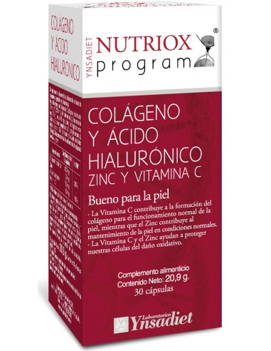 Colágeno y Acido Hialurónico Nutriox Ynsadiet 30 cápsulas