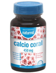 Calcio Coral 450 mg 60 cápsulas Naturmil Dietmed