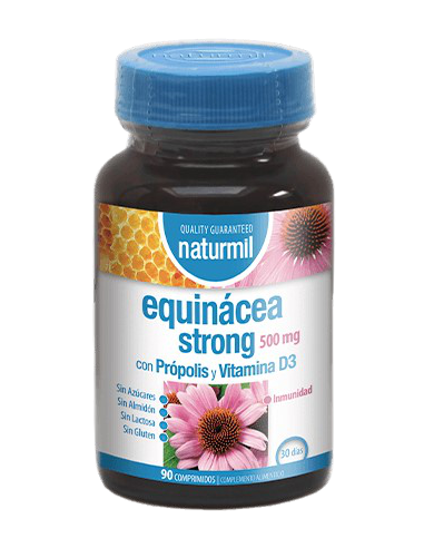 Equinácea Strong 500 mg 90 comprimidos Naturmil Dietmed