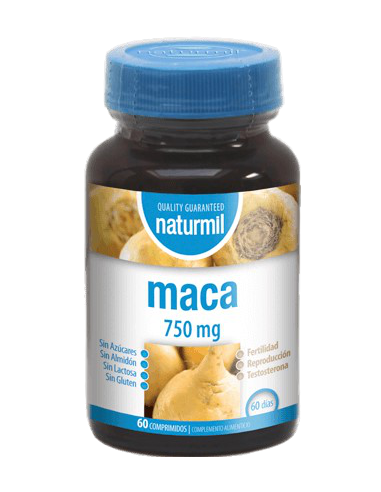 Maca 750 mg 60 comprimidos Naturmil Dietmed