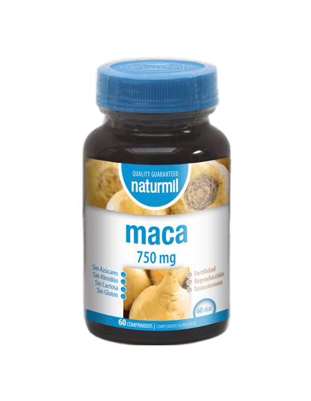 Maca 750 mg 60 comprimidos Naturmil Dietmed