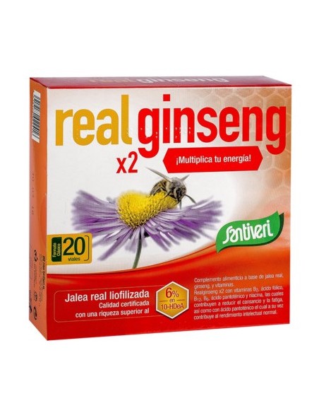 Real Ginseng x 2 - Santiveri - 20 viales