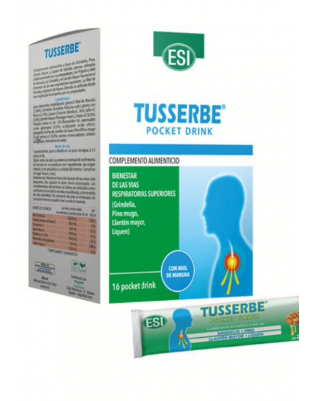 Tusserbe Pocket Drink 16 sobres ESI | HERBODELICIAS