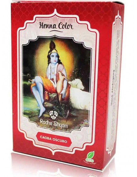 Henna Color Caoba Oscuro Radhe Shyam 100 gr.