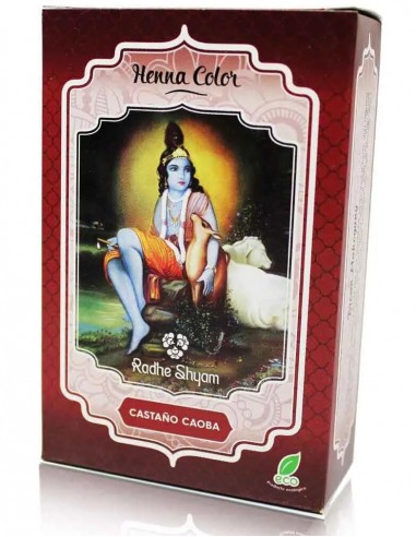 Henna Color Castaño Caoba Radhe Shyam 100 gr