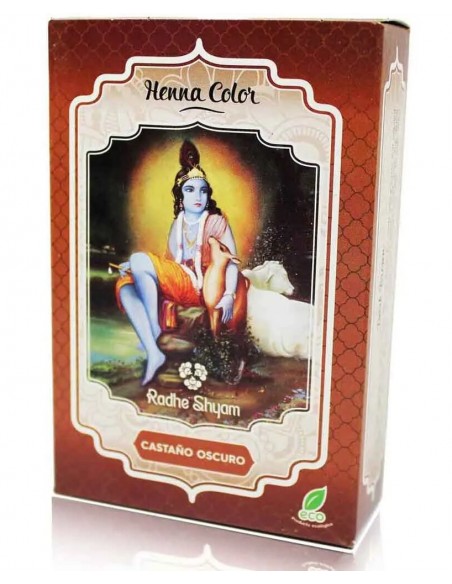Henna Color Castaño Oscuro Radhe Shyam 100 gr. Henna Color Castaño Oscuro Radhe Shyam 100 gr.
