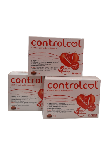 Pack (3 uds.) Controlcol 60 comprimidos Eladiet