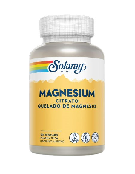Magnesium Solaray 90 capsulas vegetales Magnesium Solaray 90 capsulas vegetales