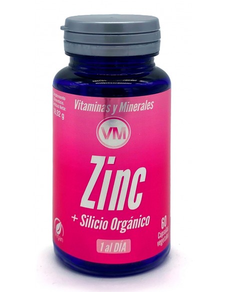 Zinc+Silicio Orgánico 60 cápsulas de Ynsadiet