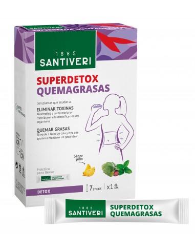 SuperDetox Quemagrasas 7 sticks Santiveri