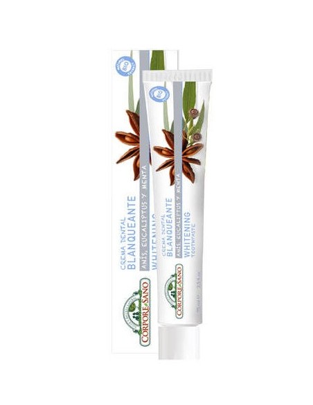 Crema Dental Blanqueante Anís, Eucalipto y Menta Corpore Sano Crema Dental Blanqueante Anís, Eucalipto y Menta Corpore Sano