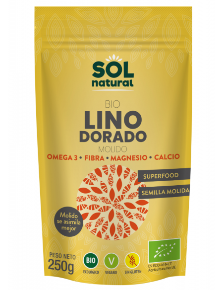 Lino Dorado molido Bio Sol Natural