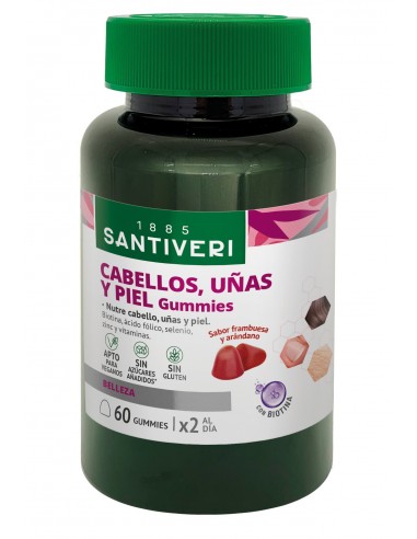 Cabellos, uñas y piel Gummies Santiveri