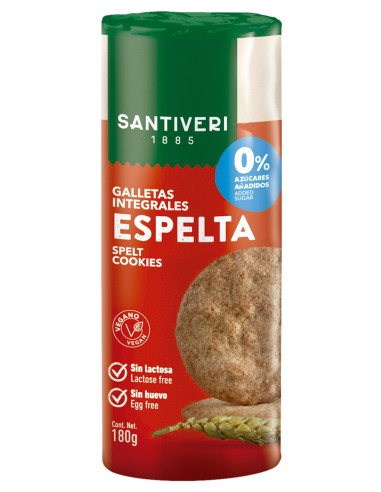 Galletas Integrales 0% azúcares Espelta Santiveri