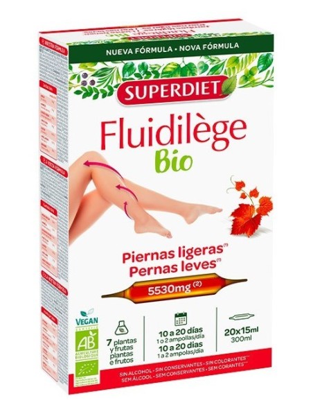 Fluidilège Bio ✅ PIERNAS LIGERAS · Superdiet | Herbolario Online