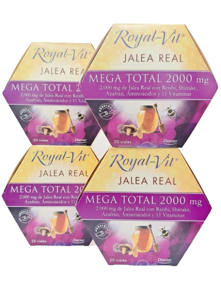Pack (4 uds) Royal Vit Mega Total 2000 Dietisa Pack (4 uds) Royal Vit Mega Total 2000 Dietisa