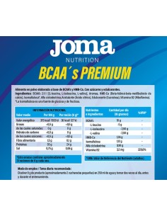 BCAA`S PREMIUM 250g Sabor limón JOMA 2