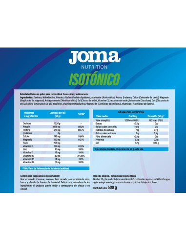 ISOTÓNICO 500g JOMA