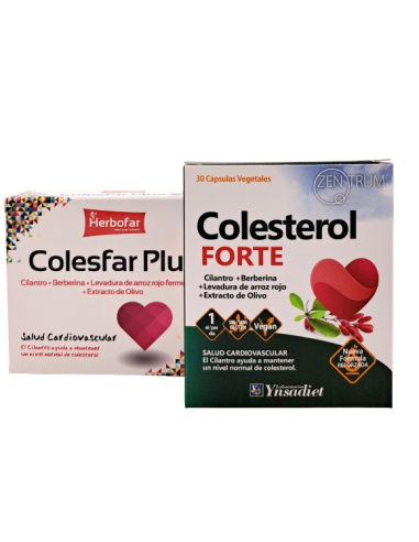 Pack Zentrum Colesterol Forte + Colesfar Plus (para 2 meses)