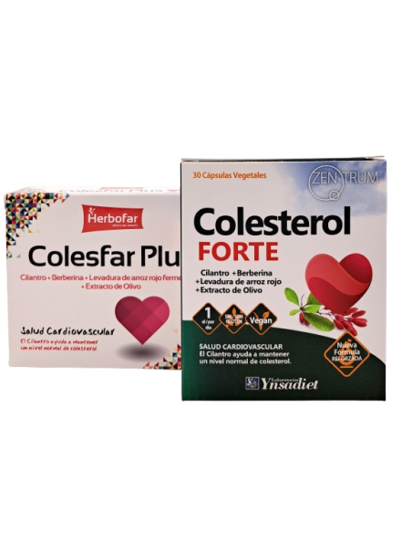Pack Zentrum Colesterol Forte + Colesfar Plus (para 2 meses)