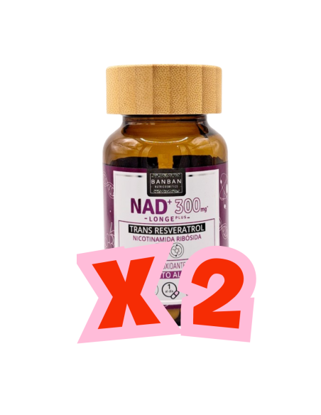 NAD 300 mg con Resveratrol 60 caps » Pack (2 uds)