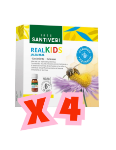 Pack (4 unds) Real Kids Santiveri | Energía Infantil | Herbodelicias