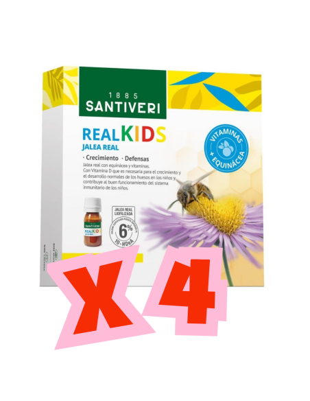 Pack (4 unds) Real Kids Santiveri | Energía Infantil | Herbodelicias