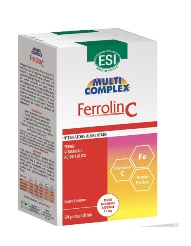 Ferrolin C 24 · Multicomplex  · ESI | Hierro + Vitamina C Pocket Drink