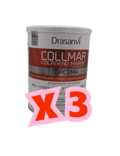 Pack 3uds  Collmar Magnesio Cúrcuma Vainilla 300g  | Ahorro