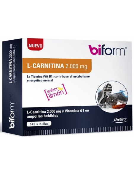 BIFORM L-Carnitina 2000 mg 14 viales Dietisa